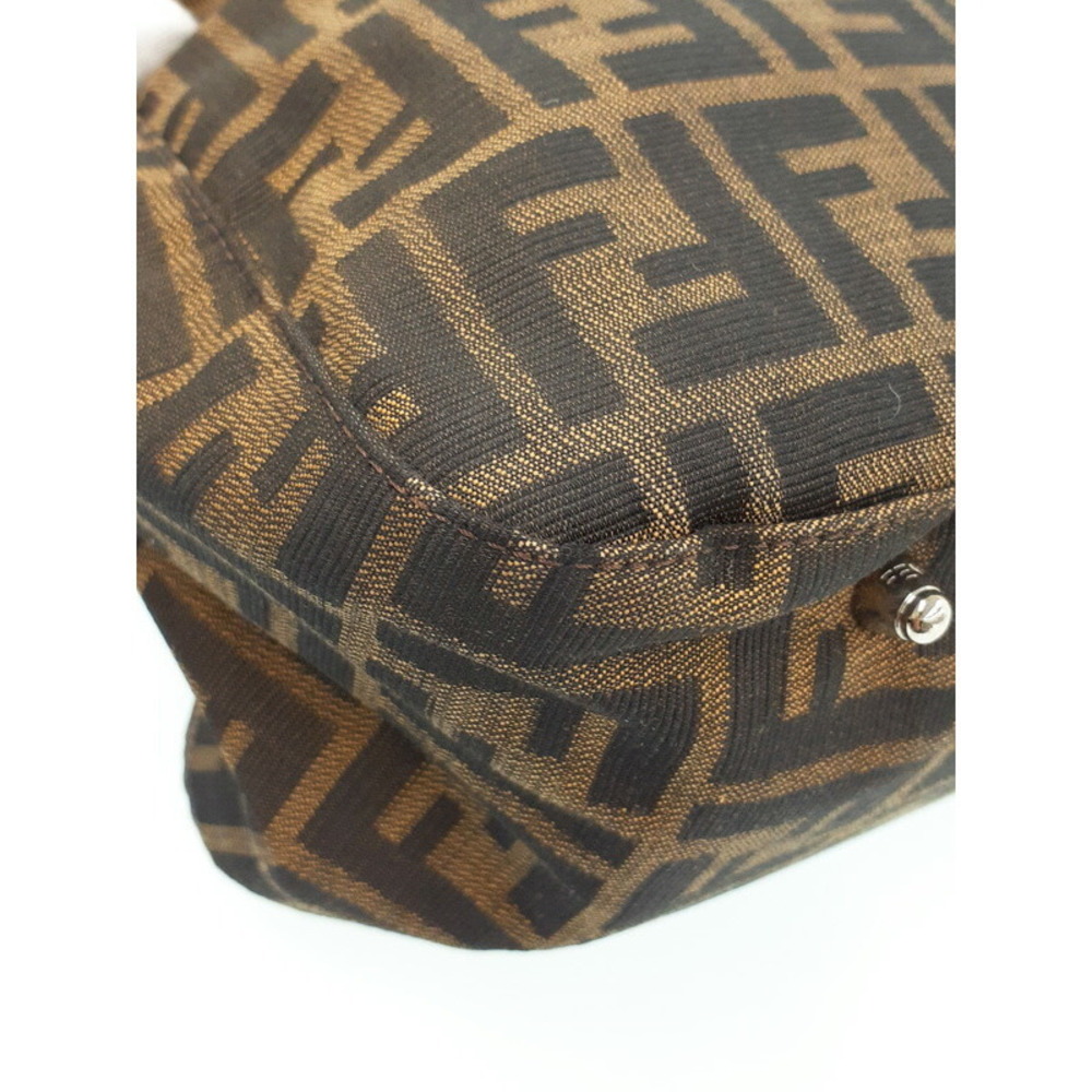 Fendi Bag Zucca Brown Leather Shoulder - Picture 4 of 9